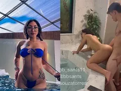 Novinha fodendo na hidromassagem caiu na net