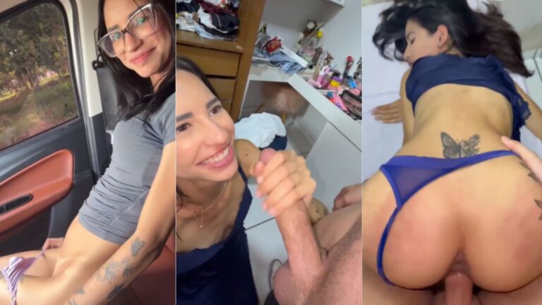 A magrinha também vazou levando pirocada na bucetinha
